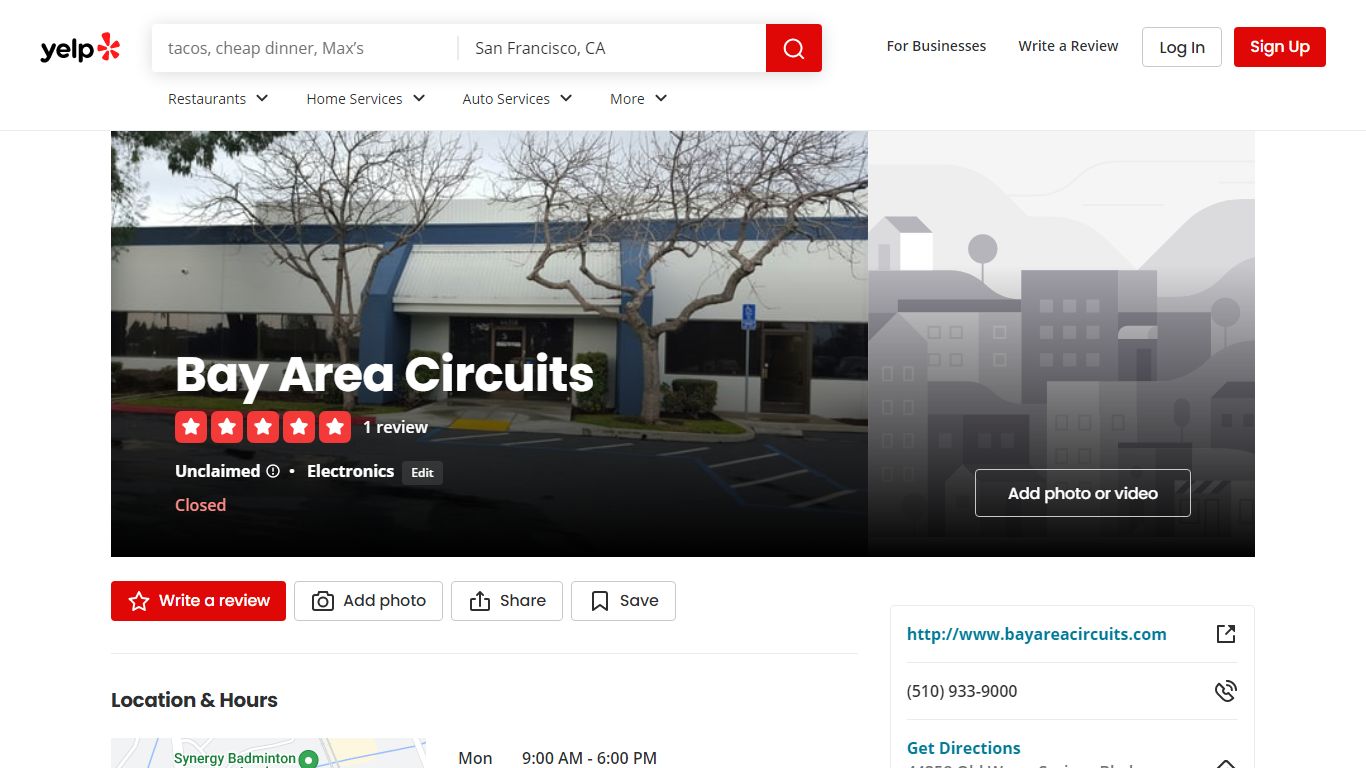 BAY AREA CIRCUITS - Electronics - 44358 Old Warm Springs Blvd ... - Yelp